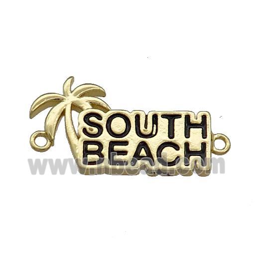 Copper Coconut Tree Connector Southbeach Gold Plated