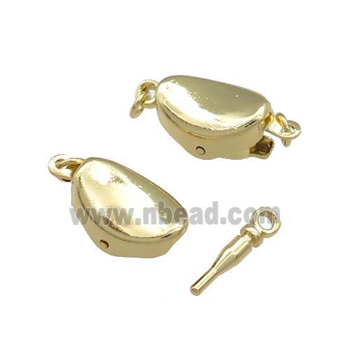 Copper Clasp Slider Gold Plated
