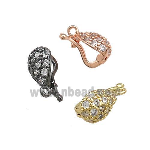 Copper Clasp Pave Zircon Mixed