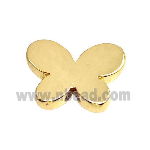 Copper Butterfly Beads Gold Plated