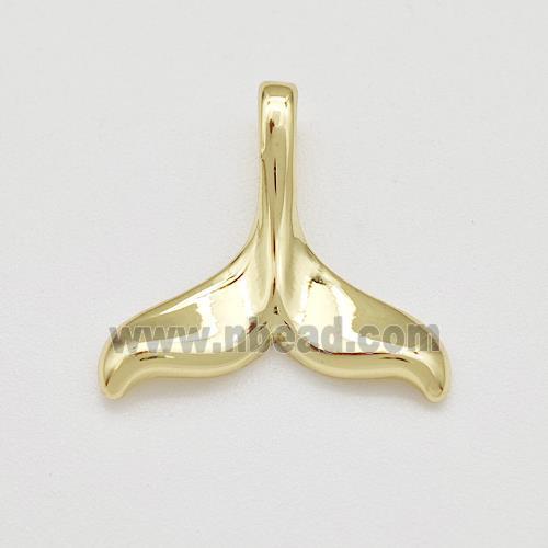 Copper Shark-tail Pendant Gold Plated