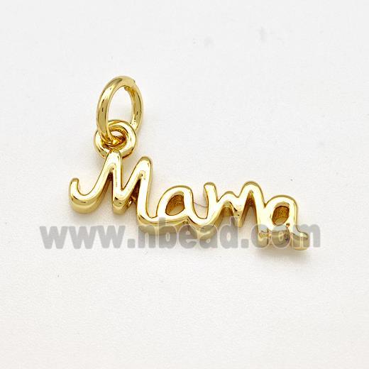 Mama Charms Copper Pendant Gold Plated