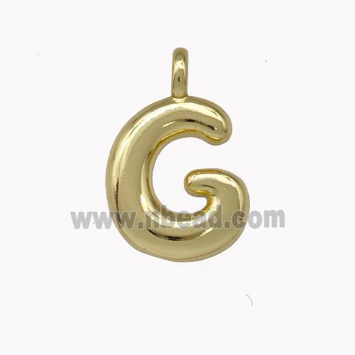 Copper Letter-G Pendant Gold Plated