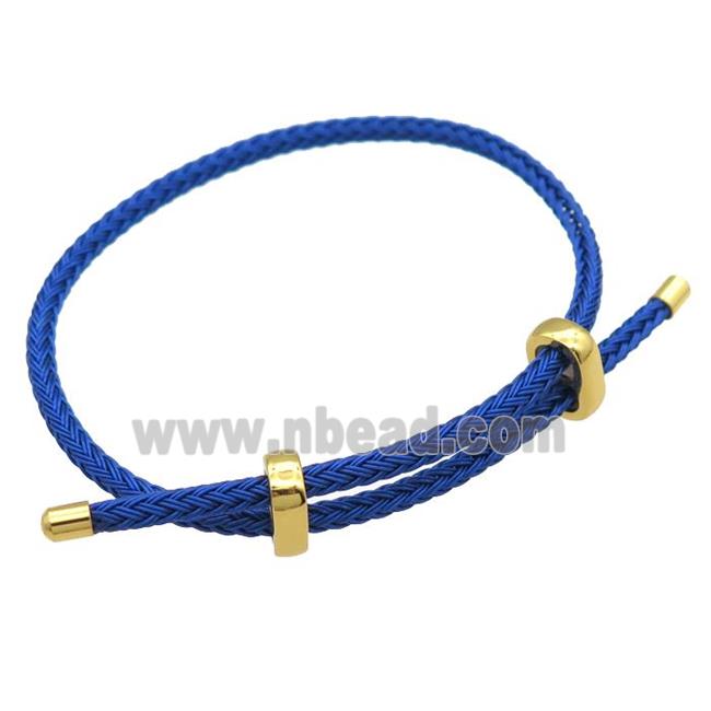 dp.blue Tiger Tail Steel Bracelet, adjustable