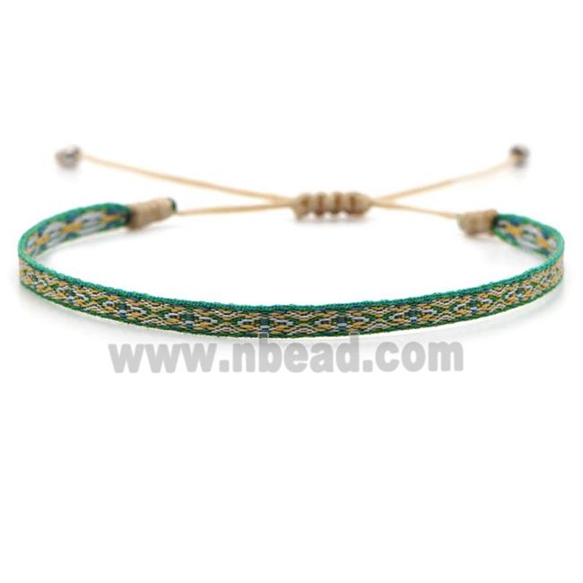 nepal style Handmade braid Knid Bracelet, adjustable
