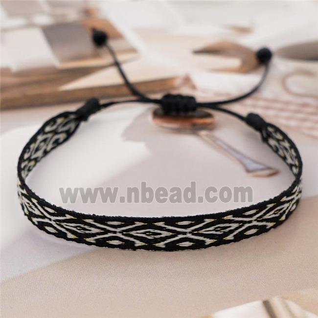 nepal style Handmade braid Knid Bracelet, adjustable