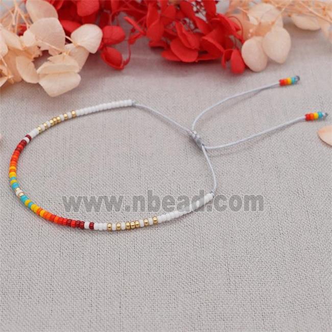 handmade miyuki glass Bracelet, adjustable
