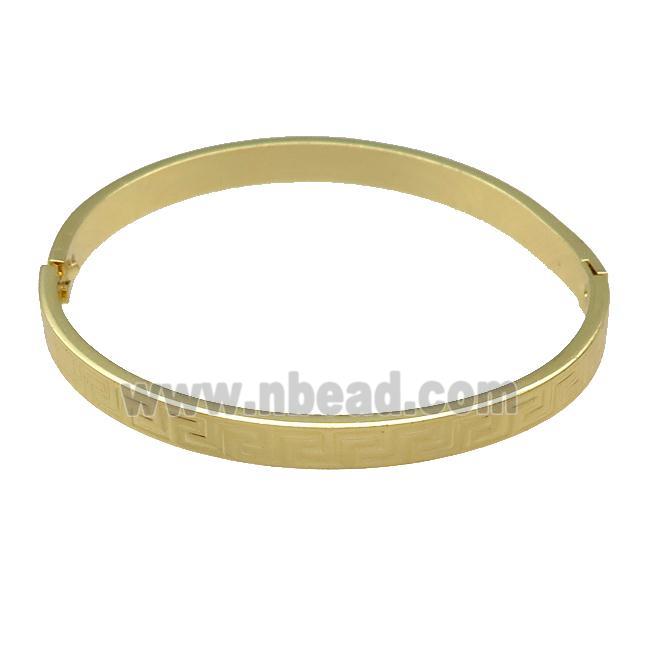 Copper Bangle Gold Plated
