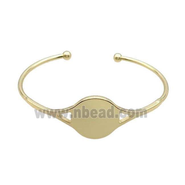 Copper Bangle Gold Plated