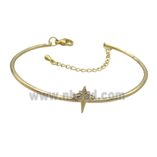 Copper Bangle Northstar Gold Plated