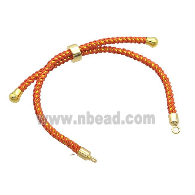 Orange Nylon Bracelet Chain