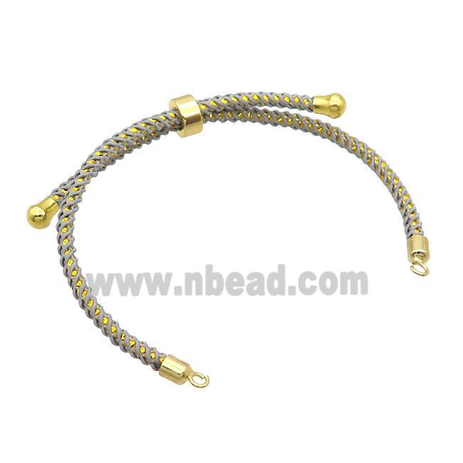 Gray Nylon Bracelet Chain