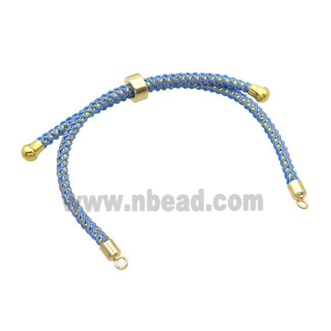 Blue Nylon Bracelet Chain