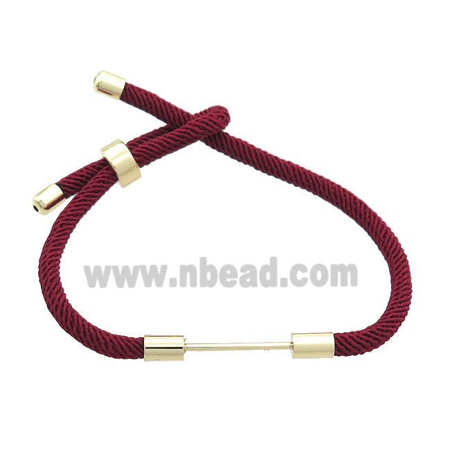 DarkRed Nylon Bracelet Chain