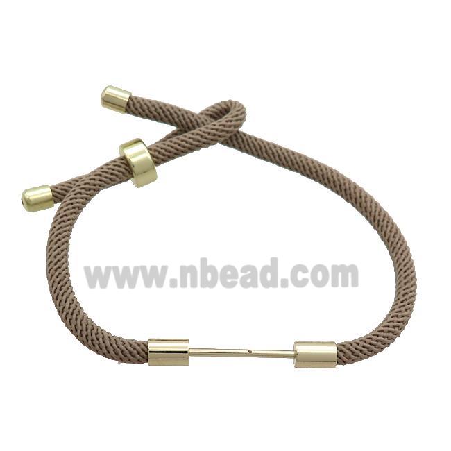 Gray Nylon Bracelet Chain