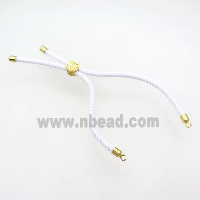 White Nylon Bracelet Cord Chain