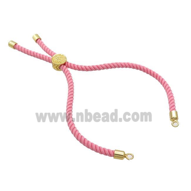 Pink Nylon Bracelet Cord