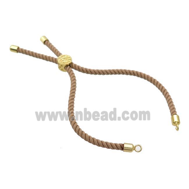Coffee Nylon Bracelet Cord