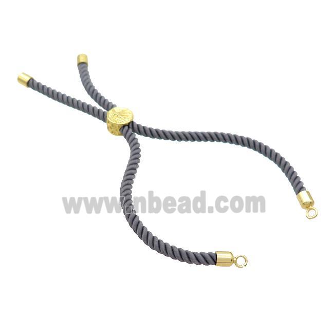 Gray Nylon Bracelet Cord