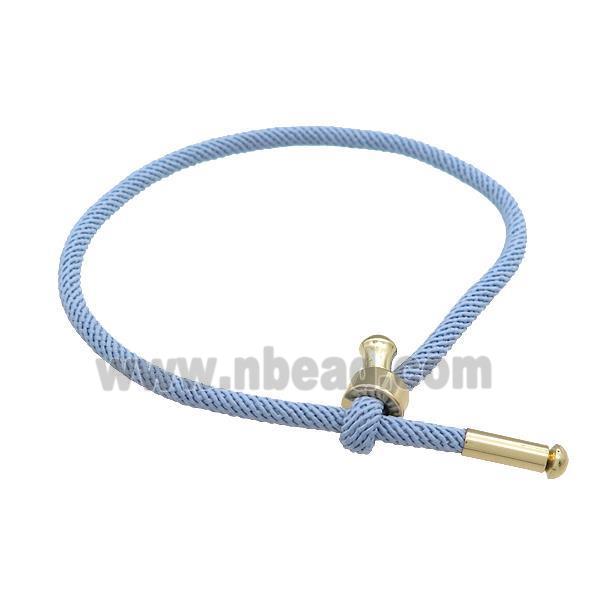 Lt.Blue Nylon Bracelet Adjustable