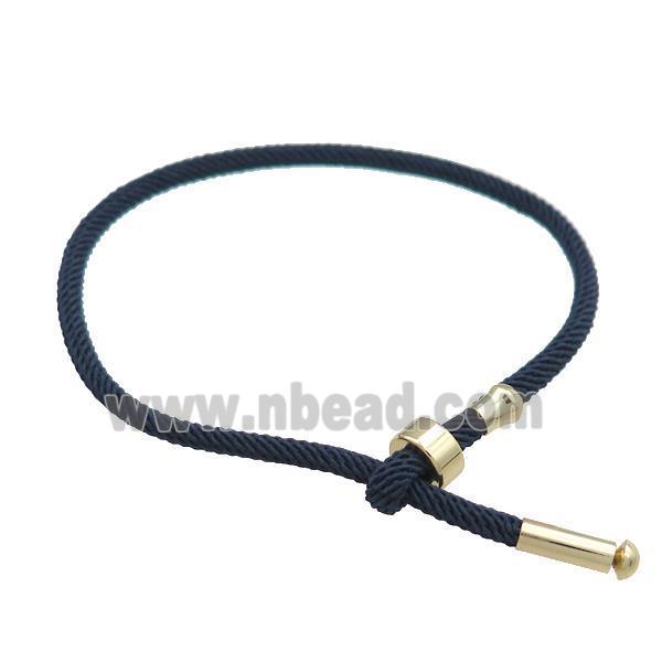 Black Nylon Bracelet Adjustable