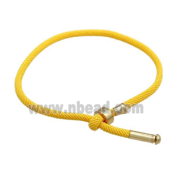 Gold Nylon Bracelet Adjustable