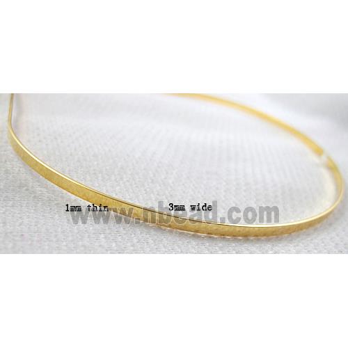 Gold Plated steel Hair Bands, Nickel Free
