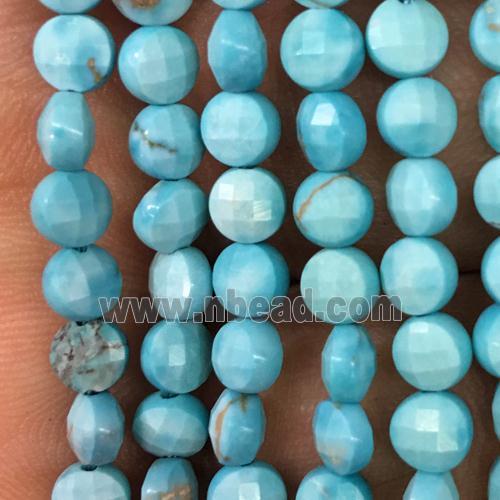 blue Turquoise coin beads