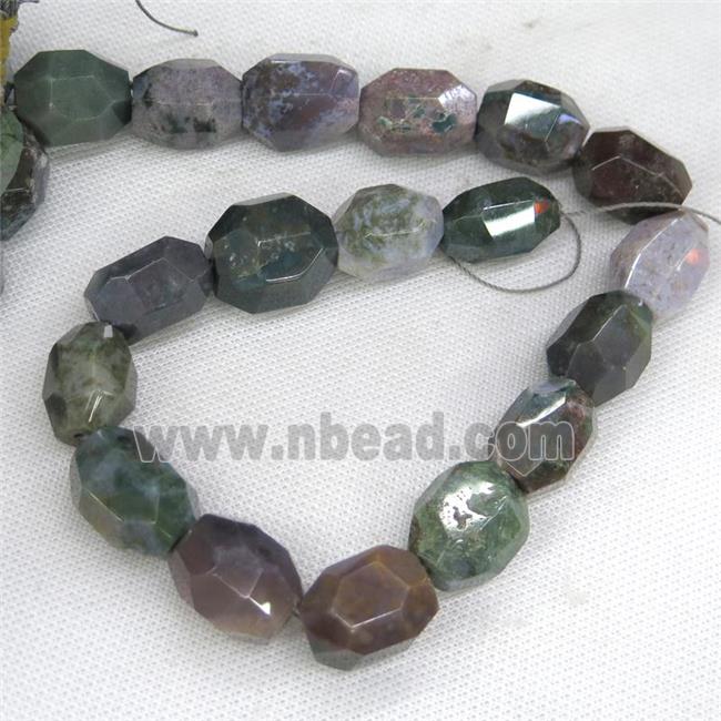 India Agate nugget beads, freeform