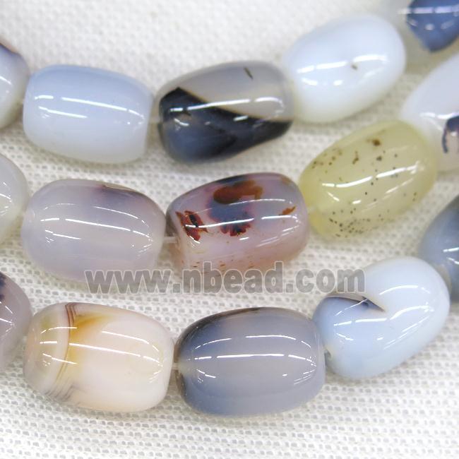 heihua montana Agate barrel beads