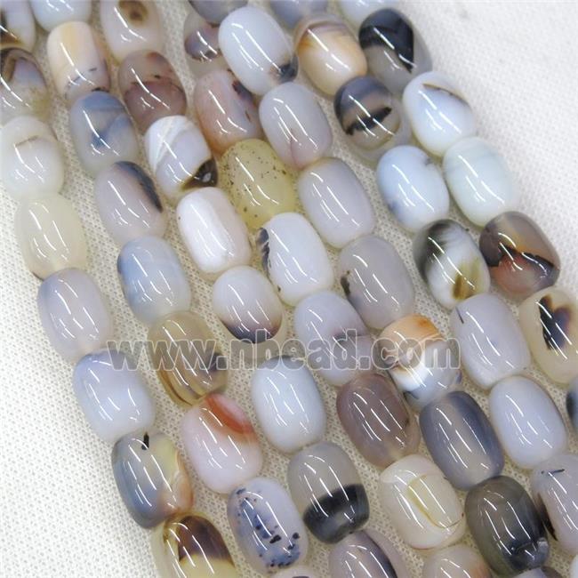 heihua montana Agate barrel beads