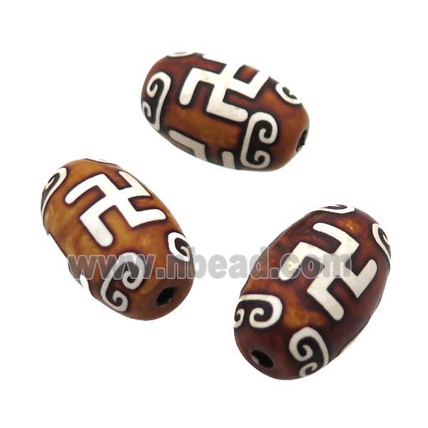 tibetan DZi Agate barrel beads