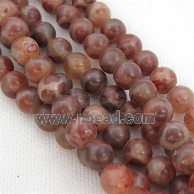 Tibetan Style Agate Beads, round