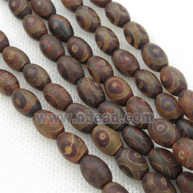 Tibetan Agate rice beads, eye