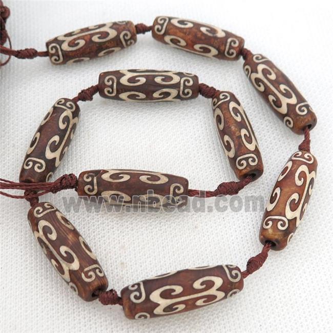 Tibetan Agate rice beads