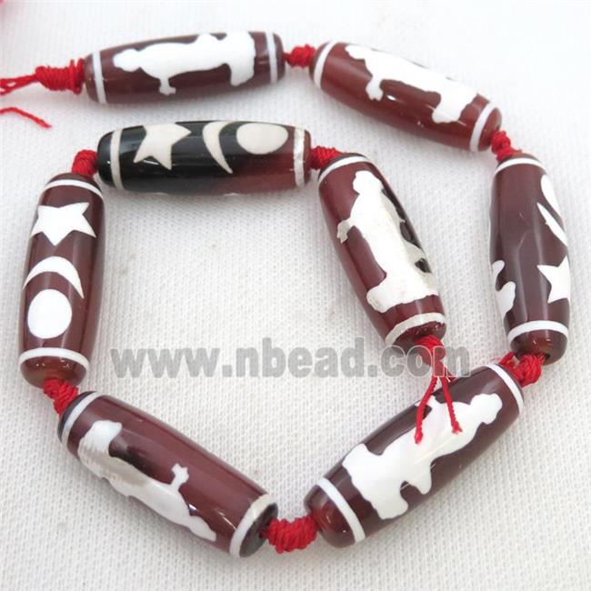 Tibetan Agate rice beads