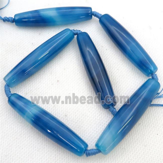 blue Agate rice Beads