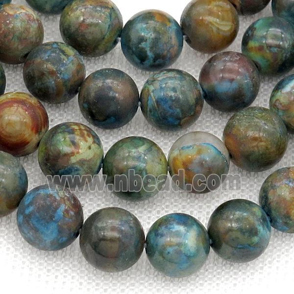 round blue Agate Beads