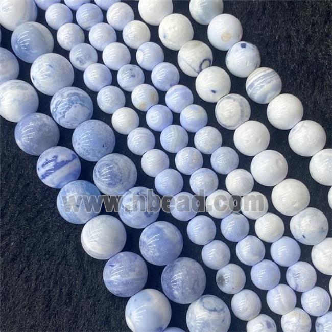 blue fire Agate Beads, round