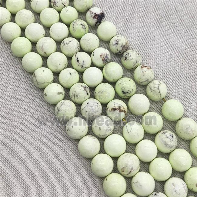 round Lemon Jade Beads