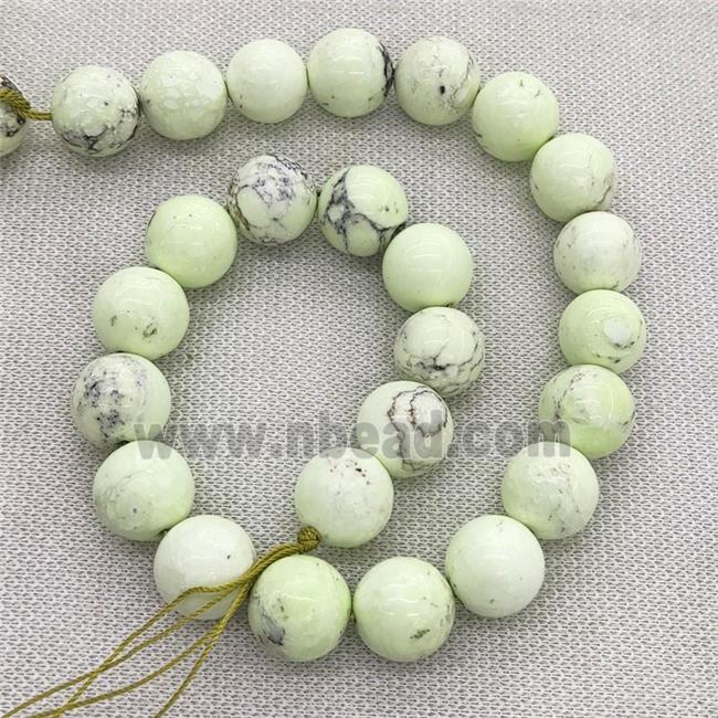 round Lemon Jade Beads