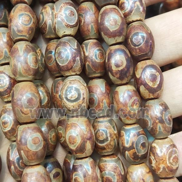 tibetan agate barrel beads, eye