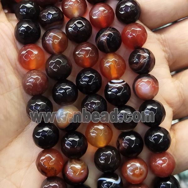 faceted round fancy Agate Beads, dye