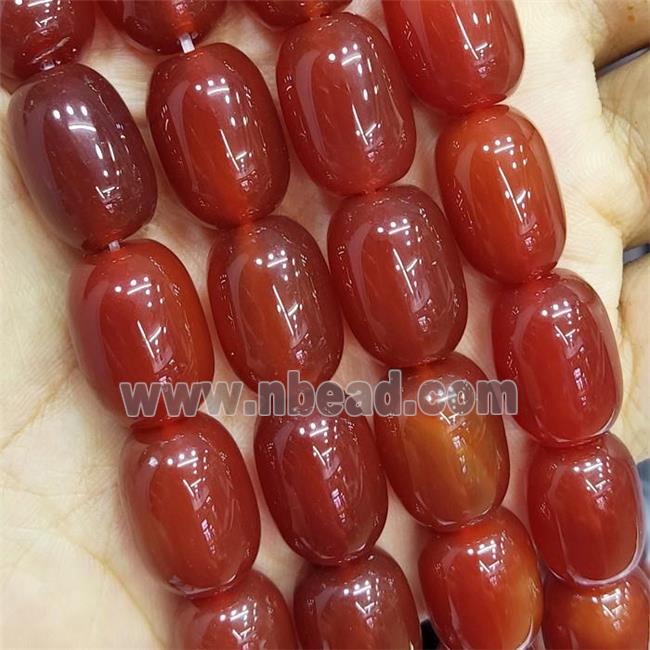 Red Carnelian Agate Beads Barrel AA-Grade