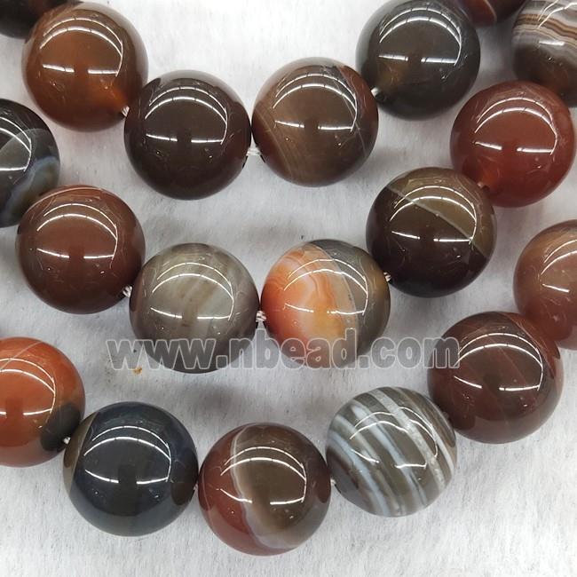 Agate Beads Smooth Round