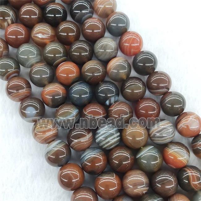Agate Beads Smooth Round