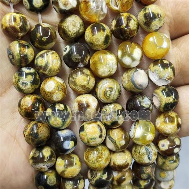 Agate Beads Smooth Round Dye