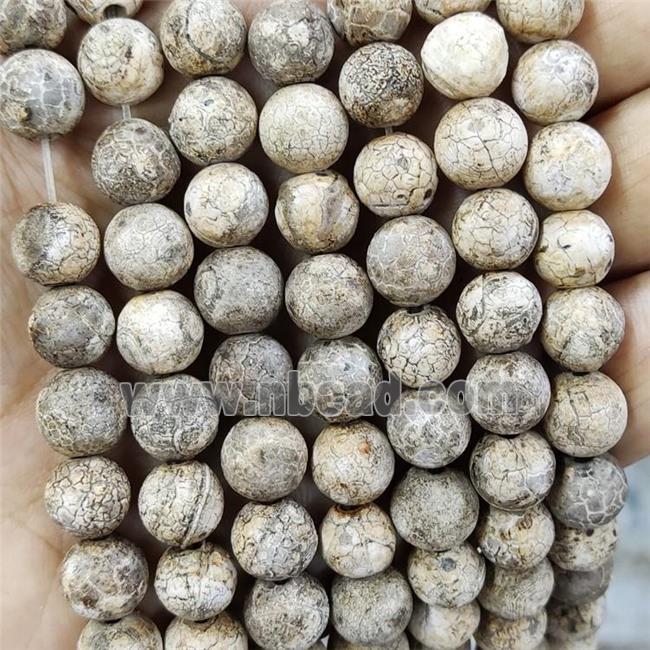 Natural Agate Beads Round Dye