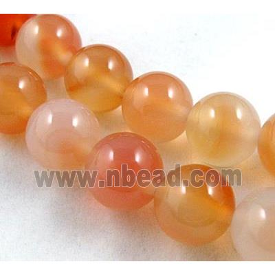 red Agate Stone beads, round