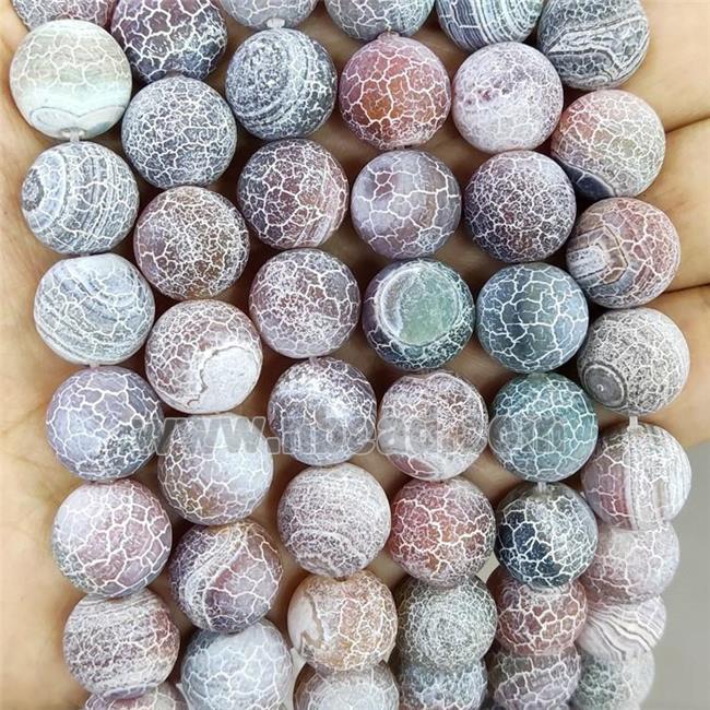 Crackle Agate Beads Round